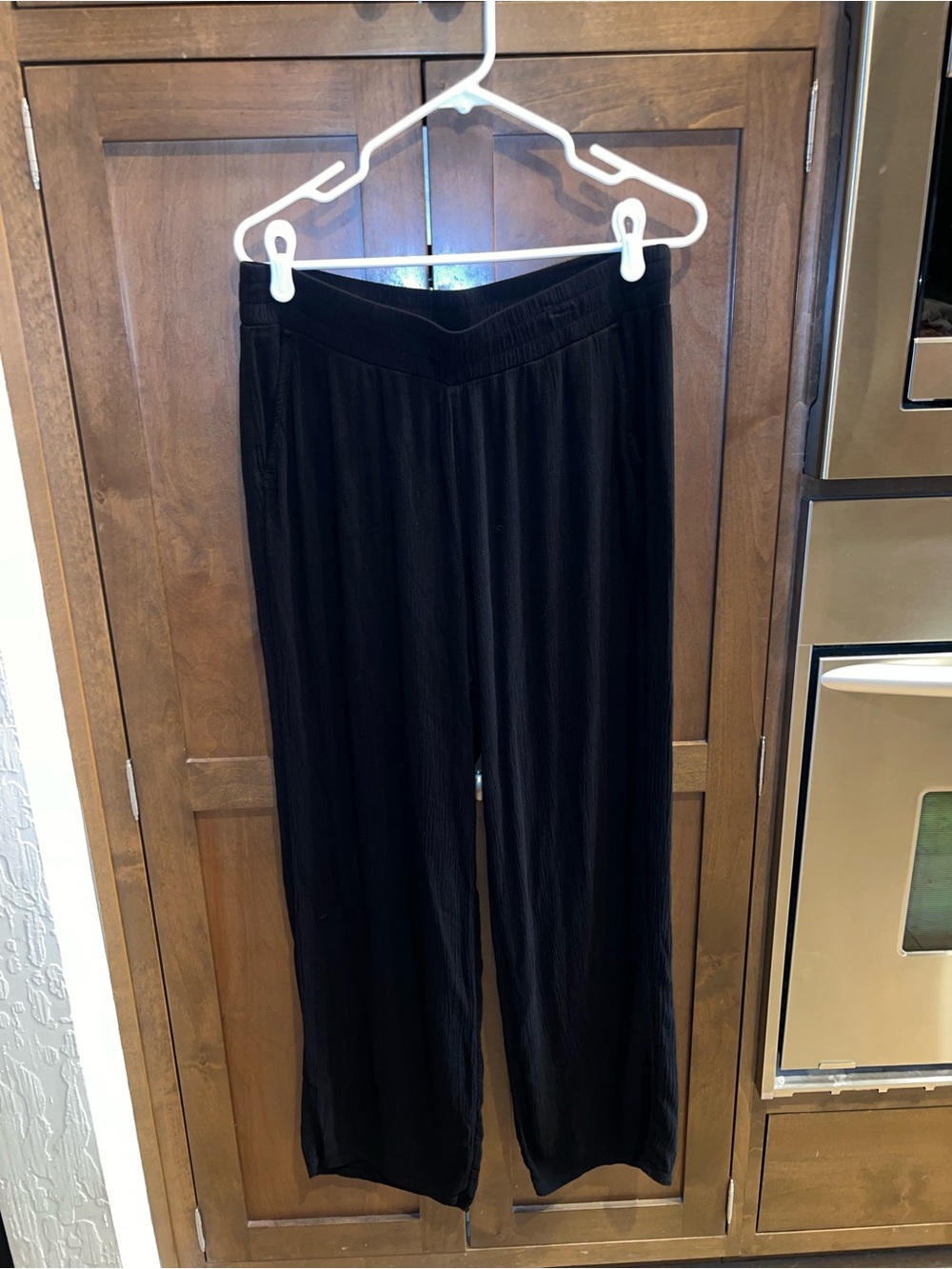 Three Dots 100% Rayon Smocked Wide Leg Pants